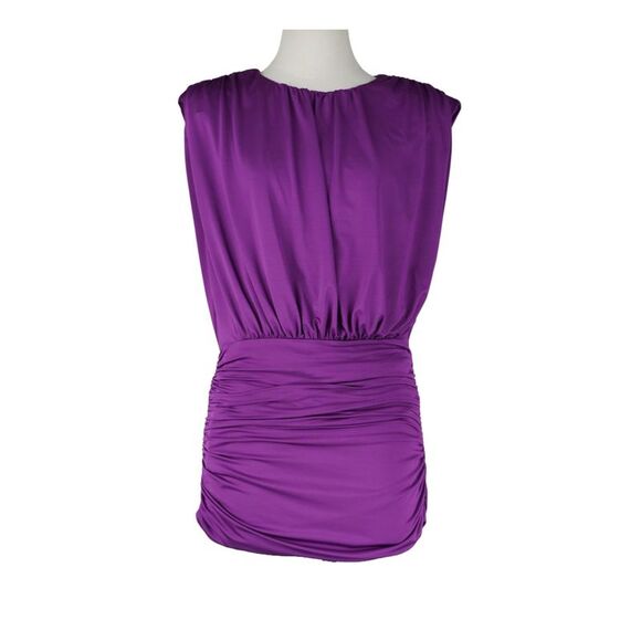 Veronica Beard Dark Violet Bora Dress